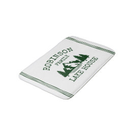 Grönten  i Family Namn Sjö House i Träd Badrumsmatta