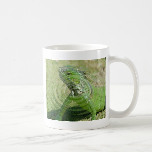 Grönten Iguana Kaffemugg (Höger)