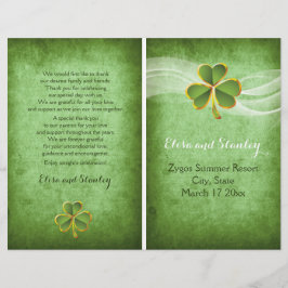 Grönten Irländska klöver och bröllop