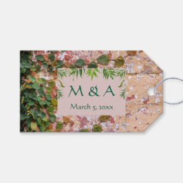 Grönten Ivy Bröllop Presentetikett