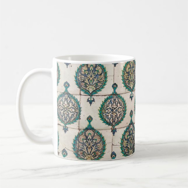 Grönten Iznik Tiles Kaffemugg (Vänster)