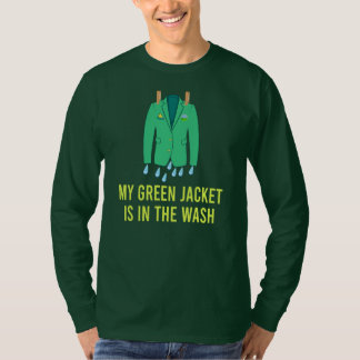 Grönten jacka i den Tvättat finansmakaren Golf T Shirt