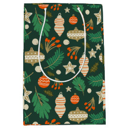 Grönten Jul Baubles och Winter Foliage