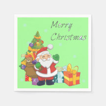 grönten julgran och Santa God jul