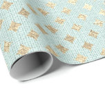 Grönten Klipp ut pixelskugga Guld Mint- Pastel Lin Presentpapper<br><div class="desc">Minimalism och elegance Art Deco-form Glam och Chic delikat svällning Papper</div>