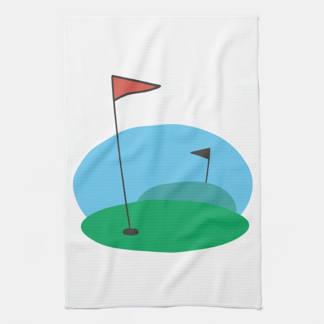 Grönten Kökshandduk (Vertikal)