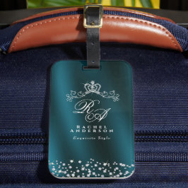 Grönten Krona Monogram Bagagebricka