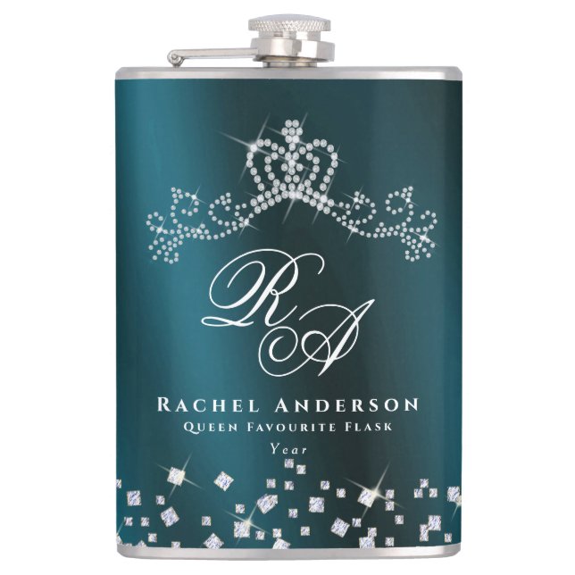 Grönten Krona Monogram Fickplunta (Framsidan)