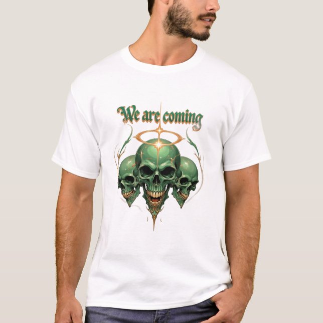 Grönten Kung med ett judiskt Krona T Shirt (Framsida)
