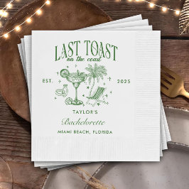 Grönten Kustal Bachelorette Modern Cocktail Party Pappersservett