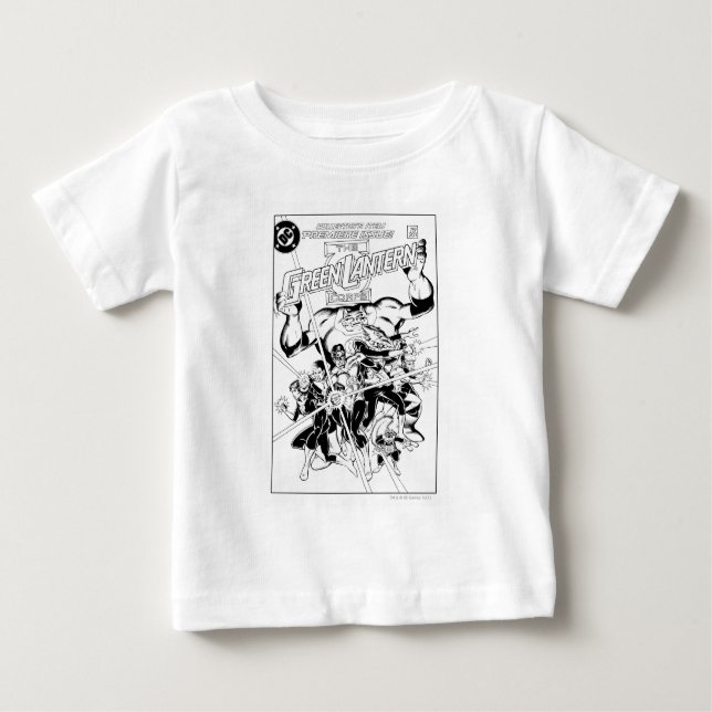 Grönten Lantern Corps, Black and White Tee (Framsida)