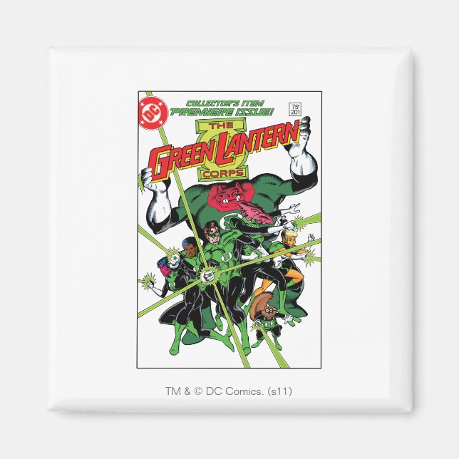 Grönten Lantern Corps Magnet (Framsidan)