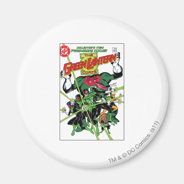 Grönten Lantern Corps Magnet (Framsidan)