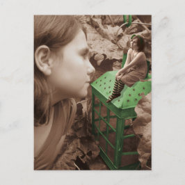 Grönten lantern. vykort