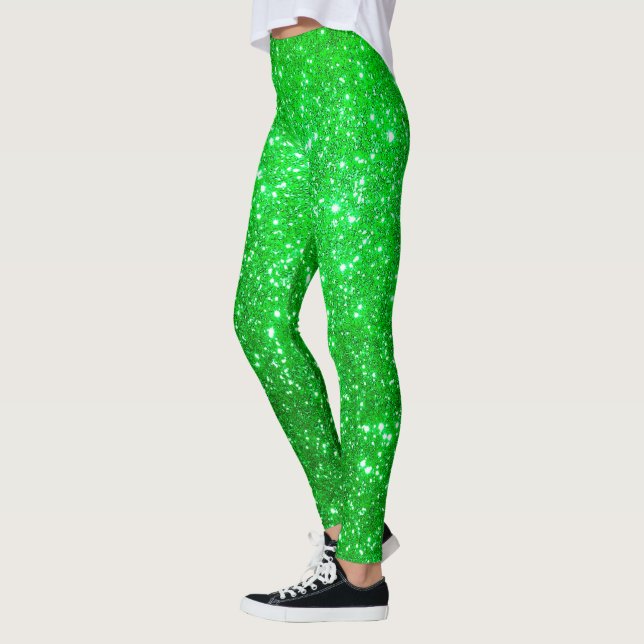 Grönten Lexury Popular Gift Guld Glitter Leggings (Vänster)