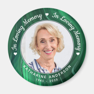 Grönten Loving Memory Memorial Marble Photo Funera Magnet