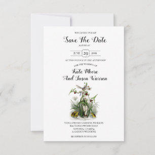 Grönten Magic Garden Wedding Burgundy Spara Datumet