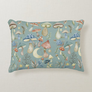 Grönten Magic Mushroom Mystical Sage Prydnadskudde