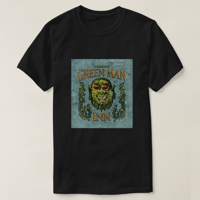 Grönten Man Inn (i nöd) - Wicker Man T Shirt (Design framsida)