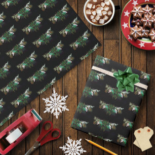 Grönten Man på julvinter Presentpapper