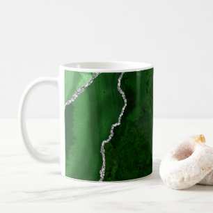 Grönten Marble Chic Silver Glitter Kaffemugg