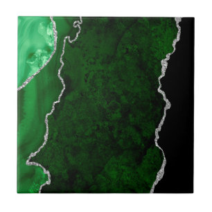 Grönten Marble Chic Silver Glitter Kakelplatta