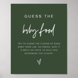 GRÖNTEN Marloo Boho Forest Gissa livsmedelsspelet Poster