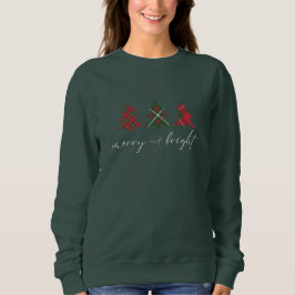 Grönten Merry och Bright Julgranar T Shirt