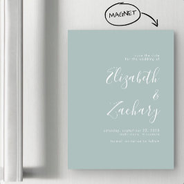 Grönten Modern skript Sea Glass Spara datum