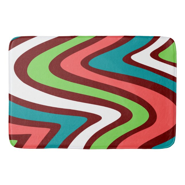 Grönten mönster  i abstrakt ba badrumsmatta (Framsidan)