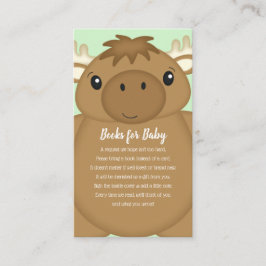 Grönten Moose Baby Shower Tilläggskort