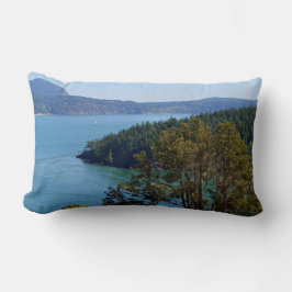 Grönten Natur, vatten, blått och skog Lumbarkudde