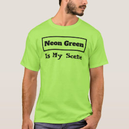 Grönten Neon är mitt Scene-citattecken, färglöst T T Shirt