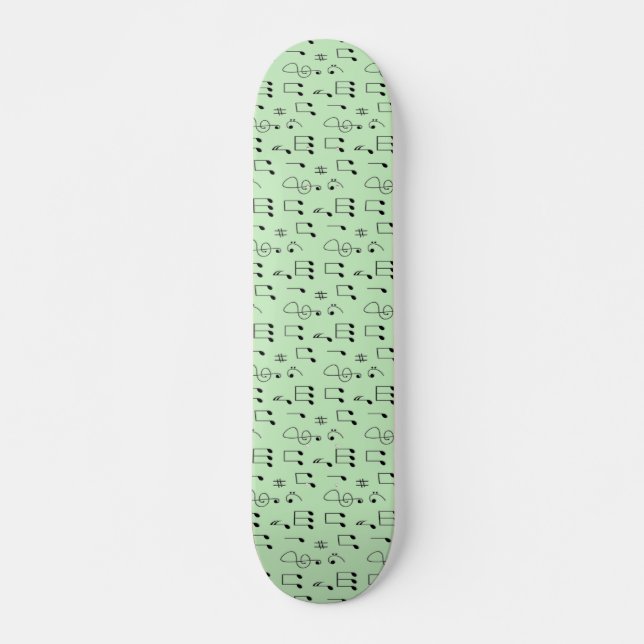 Grönten Noterades precis Mini Skateboard Bräda 18,5 Cm (Framsida)