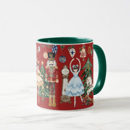 Grönten Nutcracker Vintage jul Red Mugg
