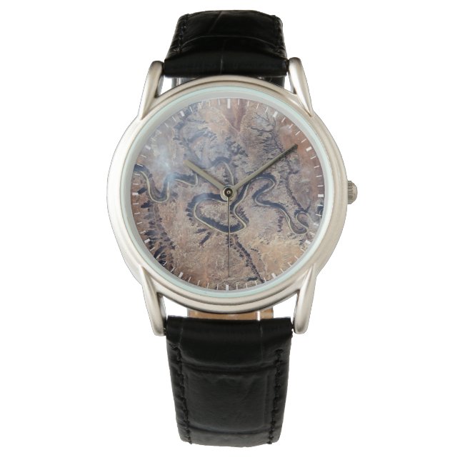 Grönten och dess bifloder i Utah Armbandsur (Framsida)