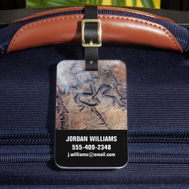 Grönten och dess bifloder i Utah Bagagebricka (Framsida Insitu 2)