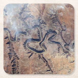 Grönten och dess bifloder i Utah Underlägg Papper Kvadrat