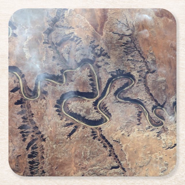 Grönten och dess bifloder i Utah Underlägg Papper Kvadrat (Framsidan)