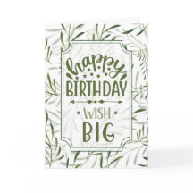 Grönten om födelsedagsutlopp (Wish Big Botanical S