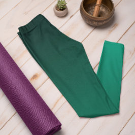 Grönten Ombre Leggings för hösten Trend Färg Jade