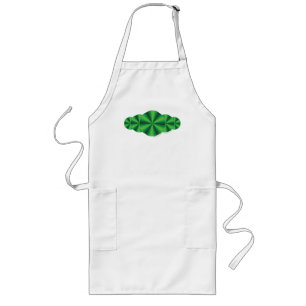 Grönten Optical Illusion Apron Långt Förkläde