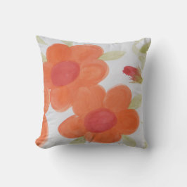 Grönten orange Red och Mint Kudde