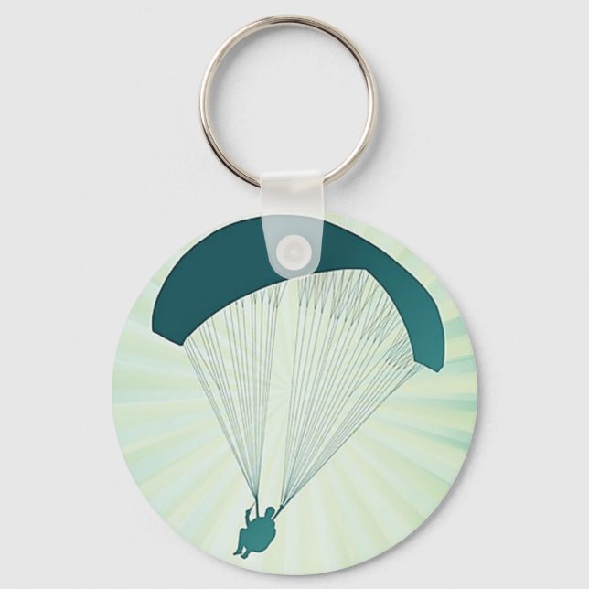 Grönten Paraglider Nyckelring (Framsida)