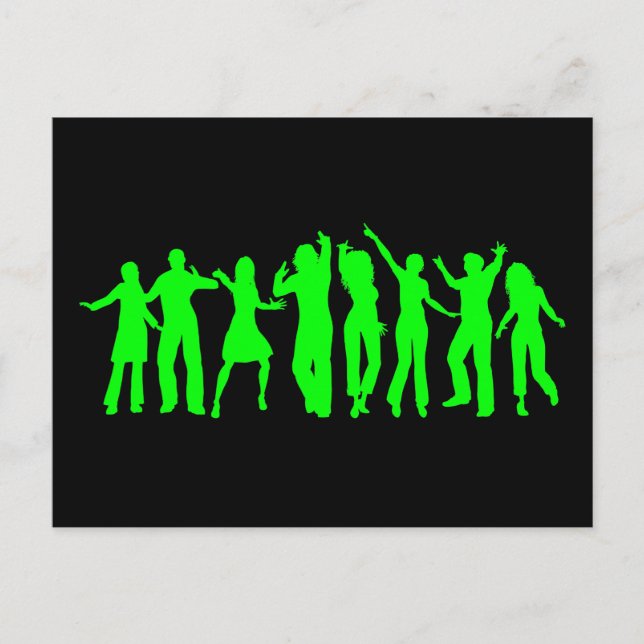 Grönten Party Inbjudan Vykort (Framsida)