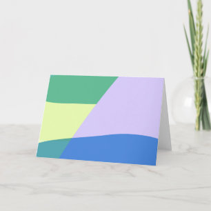 Grönten Pastel Färg Block Lavender för Abstrakt me Kort