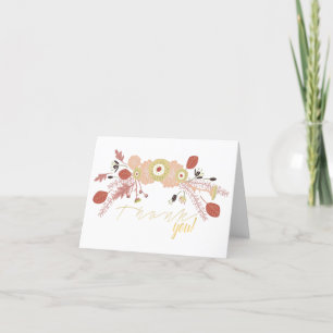 Grönten Peach (persikor) Illustrerade blommor Tack Kort