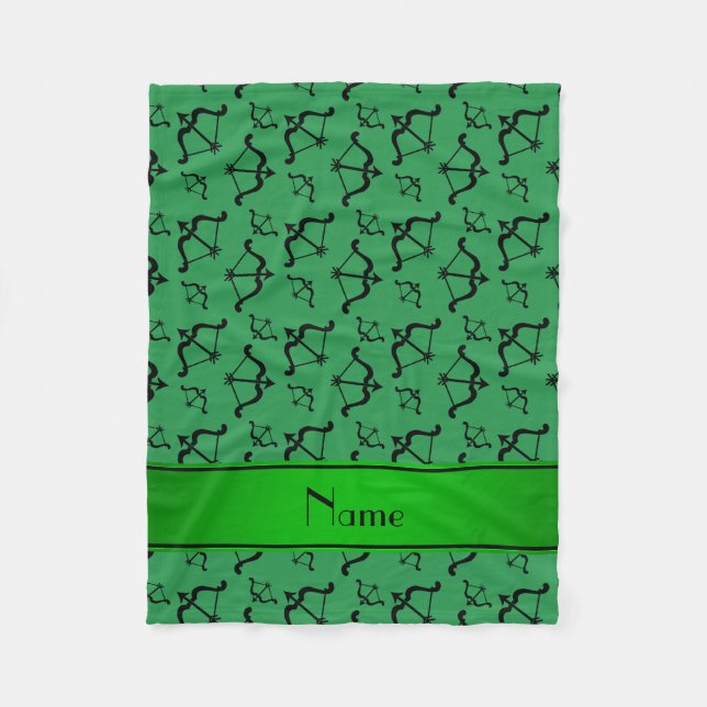 grönten personlig namn visar pilar fleecefilt (Framsidan)