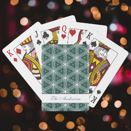 Grönten Personligen Mönster vid jul Casinokort