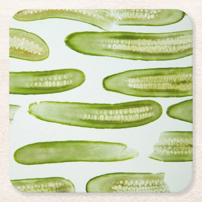Grönten Pickles Underlägg Papper Kvadrat (Framsidan)